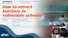 Webcast series- How to attract teacher to vulnerable schools?