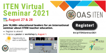 Advertisement card for ITEN Virtual Seminar 2021.